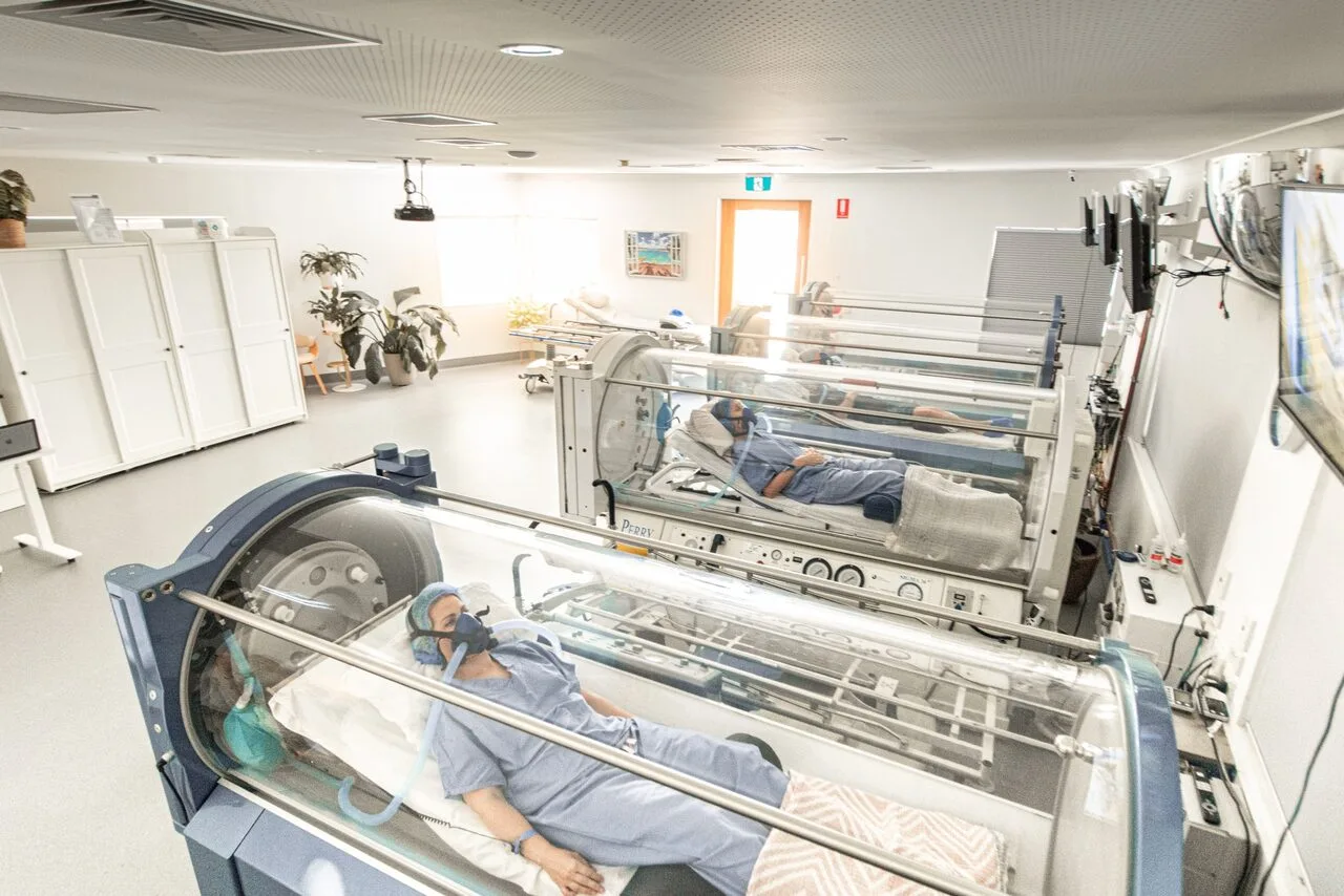 TGA-registered hyperbaric oxygen therapy chambers at Inspiring Choices Clear Island Waters